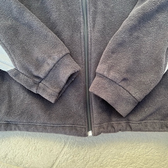Colombia Black Fleece Zip-up Jacket Mens XXL - Picture 2 of 8